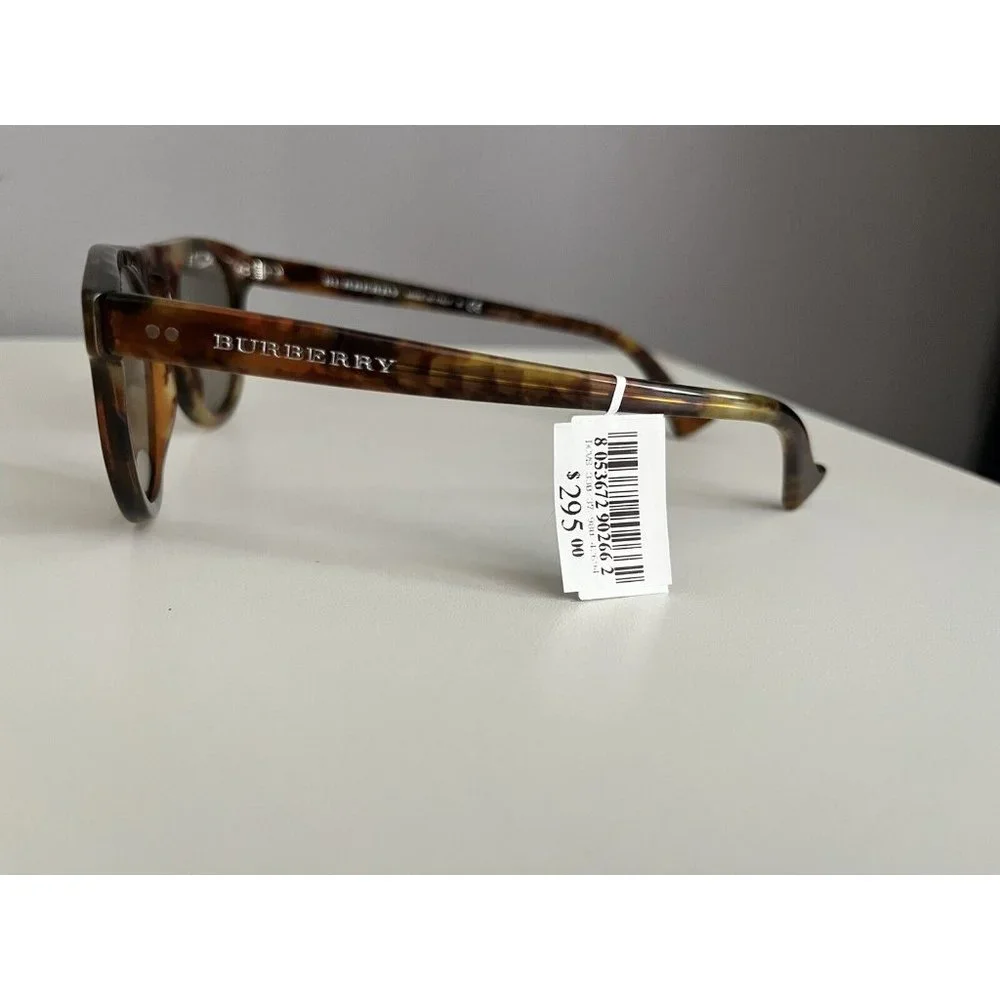 Burberry Tortoiseshell Round Sunglasses with Brown Lenses